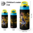 thumbnail image 2 of Yu-Gi-Oh Kids Water Bottle with Silicone Straw And Spill-Proof Lid, 16.9oz Stainless Steel Double-Wall Vacuum Insulated Water Bottles for Boys Girls, 2 of 8