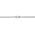 thumbnail image 4 of 10K White Gold bracelet Rope chain Diamond-cut 16 in 1.3 mm, 4 of 5