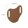 thumbnail image 2 of Uxcell 2pcs Leather Pocket Knife Sheath 4.3"x 5" PU Leather for Camping Hiking Climbing, Brown, 2 of 5