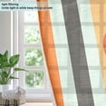 thumbnail image 4 of Yayeee Window Curtains Light Filtering 63"x42" Grommet Panel Pair Home Living Room Decor, Stripes and Circle, 4 of 7