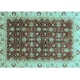 thumbnail image 1 of Ahgly Company Indoor Rectangle Abstract Light Blue Modern Area Rugs, 8' x 12', 1 of 4
