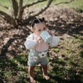 thumbnail image 3 of FRIGG Moon Natural Rubber Baby Pacifier 2-Pack, 6-18 Months, Sage/Portobello, 3 of 6