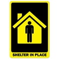 thumbnail image 1 of SignMission OS-NS-RD-1824-25544 Covid-19 Notice Sign - Shelter In Place, 1 of 1
