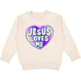 thumbnail image 2 of Inktastic Jesus Loves Me Toddler Sweatshirt, 2 of 4