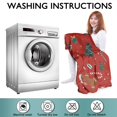 thumbnail image 6 of Wearable Oversized Blanket,Red Christmas Gingerbread Man Pattern Wearable Blanket Hoodie for Adults,Cozy Hooded Blankets with Super Pockets,Super Warm Fuzzy Pullover for Women & Men, 6 of 6