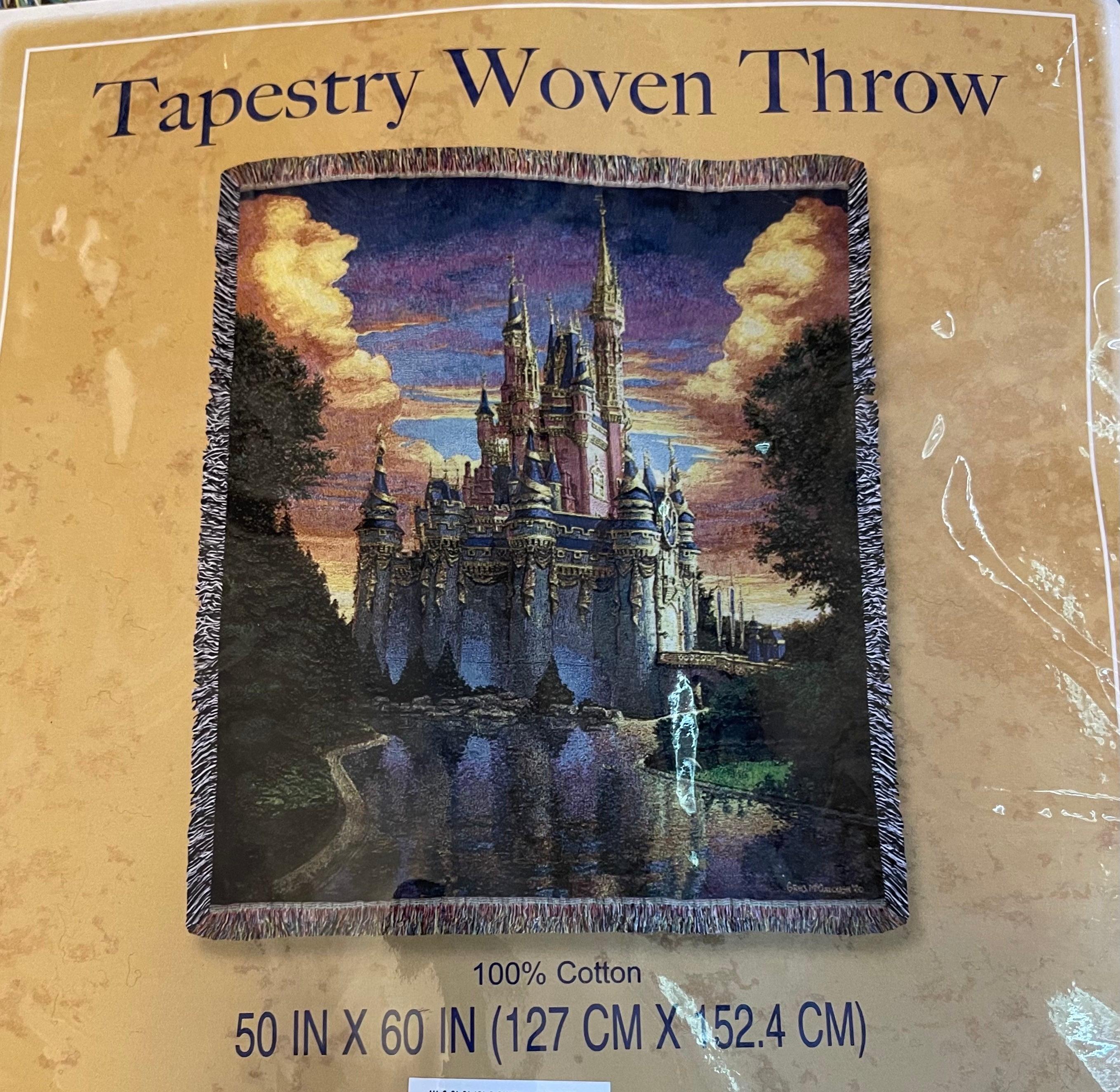 WDW 50周年】Tapestry Woven Throw-