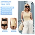 thumbnail image 3 of Sheryer 3 Pack Shapewear Camisoles for Women - Tummy Control Tank Tops, Seamless Body Shaper,Sizes S-2XL, 3 of 8