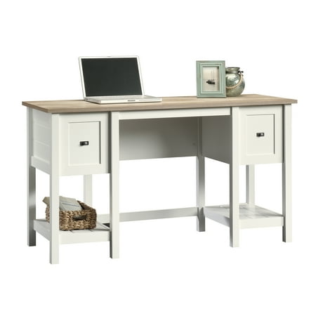 Sauder Cottage Road Desk, Soft White Finish