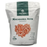 Nature's Morsels Dark Roasted Macadamia Nuts 24 oz