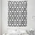 thumbnail image 1 of Arabesque Tapestry, Chevron Pattern with Middle East Effects Traditional Minimalist Design, Wall Hanging for Bedroom Living Room Dorm Decor, 60W X 80L Inches, Charcoal Grey White, by Ambesonne, 1 of 2