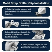 Seat Belt Extender Pros Sturdy Metal Seatbelt Locking Clip 2-pack by Seat Belt Extender Pros