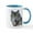 White/Blue Inside, variant on CafePress - Wolf Mugs - 11 oz Ceramic Mug - Novelty Coffee Tea Cup