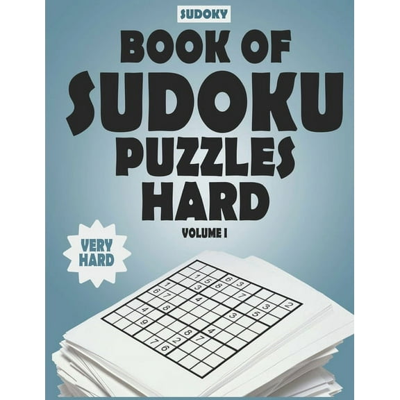 SUDOKY Book of Sudoku Puzzles Hard: Sudoku puzzle books for adults - Includes Solutions - Vol 1