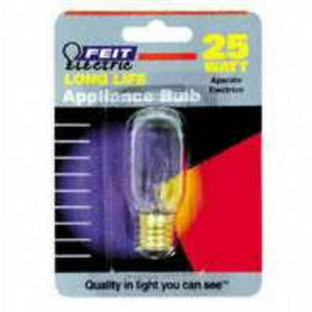 3PC Feit Electric Feit Electric BP25T8N T8 Incandescent Tube Bulb, 25Watt, Clear