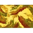 thumbnail image 1 of Ahgly Company Indoor Rectangle Abstract Yellow Modern Area Rugs, 5' x 7', 1 of 4
