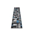 thumbnail image 6 of Handcraft Abstract  Black / Silver / Gray Geometric Modern Squares Pattern Area Rug 2 ft. by 7 ft. Runner., 6 of 7