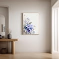 thumbnail image 6 of Blue Floral Hydrangea Plant Canvas Painting Print Wall Art for Living Room Bedroom Decoration Frameless, 6 of 7