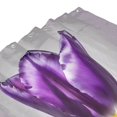 thumbnail image 2 of Purple Tulip Shower Curtain 72X72In For Bathroom, Waterproof Fabric Quick Dry Soft Decoration Set, 2 of 5