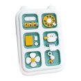 thumbnail image 1 of Tablero sensorial de actividades Tablero sensorial portátil Multifuncional Juego de rompecabezas Toy de aprendizaje educativo para niños 1 2 3 4 años verde, 1 of 8