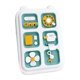 thumbnail image 1 of Tablero sensorial de actividades Tablero sensorial portátil Multifuncional Juego de rompecabezas Toy de aprendizaje educativo para niños 1 2 3 4 años verde, 1 of 8