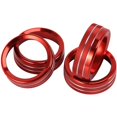 thumbnail image 2 of Para accesorios Interruptor automático de aire acondicionado Botón de CD Embellecedor decorativo para 2016-2020 (rojo), 2 of 5