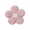 Pink, variant on White Cotton Flower Shaped Throw Pillow 5-Petal Cushion for Couch Sofa Bed Floor Home Decor 17.7 Inch 1 Pack