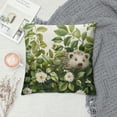 thumbnail image 2 of Qinduosi Spring Forest Animals Throw Pillow Covers Inch Rabbit Green Leaves Decorative Pillows Soft Velvet Cushion Cases for Couch Sofa Bed Home Decor Set of, 2 of 5