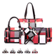 thumbnail image 1 of Set 6 Bolsas Cartera Cosmetiquera Mujer Listrado Monedero Xtellar multicolor, 1 of 3