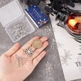 12Pcs 6 Style 201 Stainless Steel Pendants Laser Cut Spider