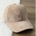 thumbnail image 2 of Gorra de béisbol de terciopelo de estilo clásico para mujer, de invierno y otoño, ajustable, deportiva y a la moda, 2 of 4