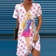 thumbnail image 3 of Vestido ajustado, vestido sexy para mujer, escote en V, estampado de princesa Barbie, moda coreana Y2k, vestidos elegantes para mujer para fiesta 2024, 3 of 5