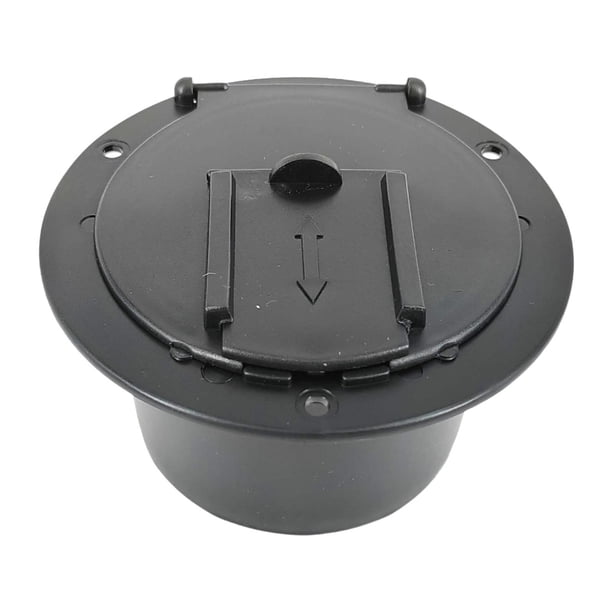 Escotilla de cable eléctrico Accesorios para RV Piezas de repuesto de alto rendimiento Profesional Negro