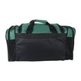 thumbnail image 3 of DALIX 20" Sports Duffle Bag w Water Bottle Mesh and Valuables Pockets in Dark Green, 3 of 3