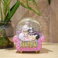 thumbnail image 4 of Sofá Mingfuxin con forma de bola de nieve con forma de globo de nieve rosa, decoración infantil, 15 x 16 cm, 4 of 6