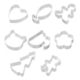 thumbnail image 1 of 8pcs Cookie Cutter Stainless Steel Gift Cookie Cutters Molds Cookie Baking Cutter Mold, 1 of 6