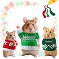 thumbnail image 4 of Small Pet Supplies Warm Dog Sweater Guinea Pig Clothes Knit Holiday Pet Outfit Green for Hamsters Syrian Bears and Small Rodents, 4 of 4