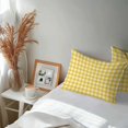thumbnail image 6 of Outdoor Waterproof Throw Pillow Covers Set of 2 Yellow Buffalo Plaid Decorative Pillowcases Lumbar Outdoor Pillows Cushion Case 20x12 Inch Pastoral Checkered Patio Pillows for Couch Sofa Bed Garden, 6 of 9