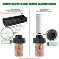 thumbnail image 3 of Universal Vacuum Jar Sealer for Regular and Wide Mouth Mason Jars Canning, BPA-Free Odor-Proof Food Vacuum Sealer, Stain Resistant Food Storage Canning Jar Sealer (Black), 3 of 6