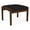 Black, variant on Lenox Wood Reception Waiting Room 18" 1-Seat Bench / Walnut Wood / Black