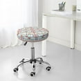 thumbnail image 7 of KLL Floral Elephant Round Bar Chair Cushion Cover,Bar Stool Protector with Elastic, Soft Washable-14 inch, 7 of 7