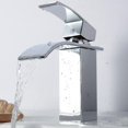 thumbnail image 3 of Grifo de Grifo de Cobre para Lavabo de Cascada para Agua Fría Y Caliente, 3 of 9