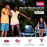 ION Audio Projector Deluxe HD Battery/AC Powered 720p HD LED Bluetooth-enabled
