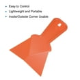 thumbnail image 4 of Uxcell Inside Corner Trowel 4 Inch Drywall Corner Tool Plastic Corner Knife, Orange, 4 of 4