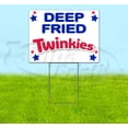 thumbnail image 1 of Deep Fried Twinkies (18" x 24") Yard Sign, Includes Metal Step Stake, 1 of 6