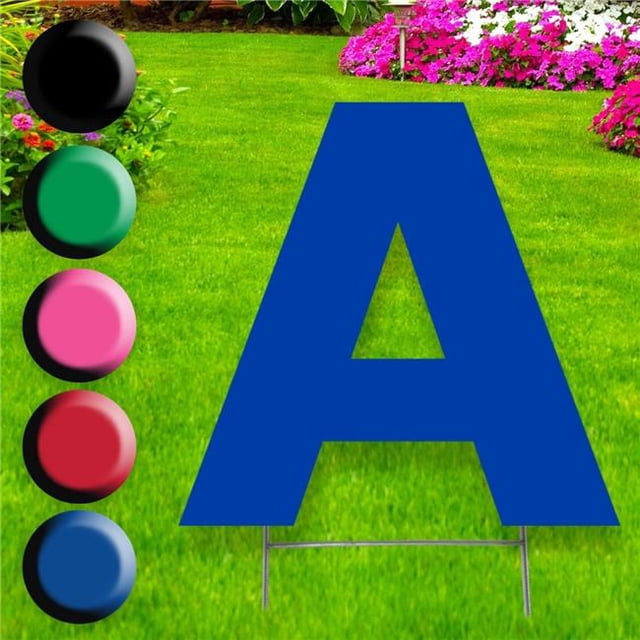 Advanced Graphics 3395 20 x 15 in. Letter A Yard Sign, Black