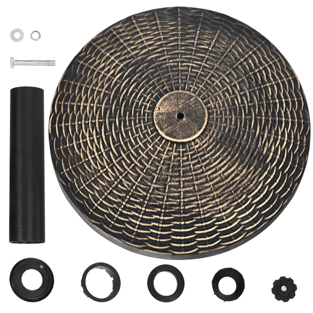 Spaco Umbrella Base, 22Lbs Patio Resin Umbrella Base with Wicker Style for Outdoor Use