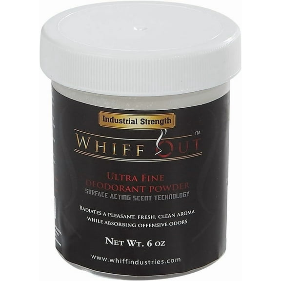 Whiff Out Classic - 6 0z. Deodorant Powder & Ashtray Deodorizer Designed to Eliminate Ashtray and Smoking Receptacle Odors Caused by Cigarettes & Cigars