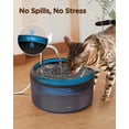 thumbnail image 3 of Fuente de agua para gatos VOUAAOOD, 2,4 L, para gatos de interior, color negro, 3 of 9