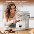 thumbnail image 4 of XIXUBX Espresso Machine 20 Bar, Compact Coffee Maker with Milk Frother Steam Wand Professional Espresso Coffee Machine with Removable Water Tank, Lat, 4 of 8