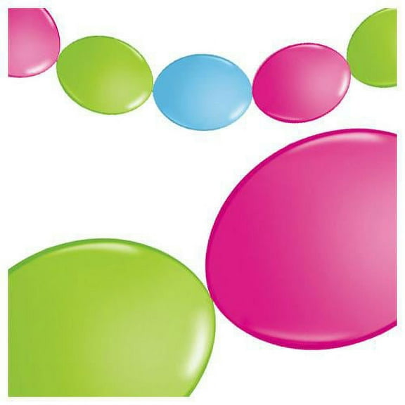 LOONBALLOON Baby-Shower Balloons, 12″ PARTY BANNER - BRIGHT ASSORTMENT - PLAIN (10 PK)